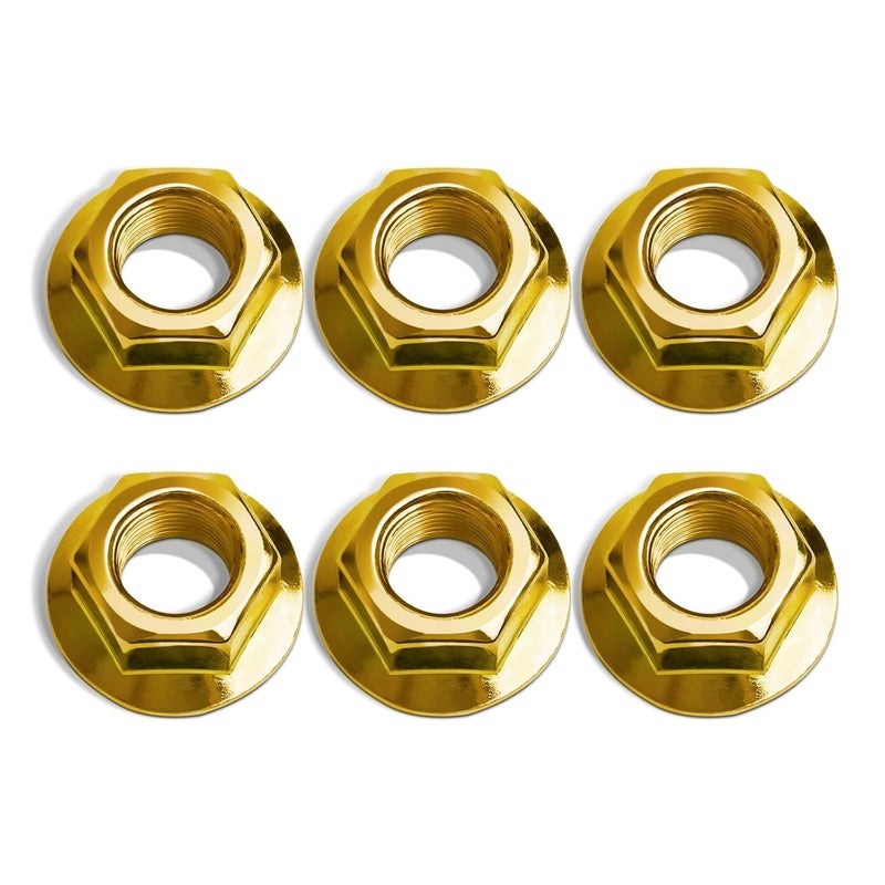 CLSR2U Store Hex Flange Nut Fit for Cub Spindle - 712-0417 Blade Nuts Fit for Cub LT1040 LT1042 LT1046 Mower Deck Spindles, Spindle Nut Fit for MTD Craftsman Troy Bilt Mower, Replaces 912-0417A (6 Pack) - Image 5